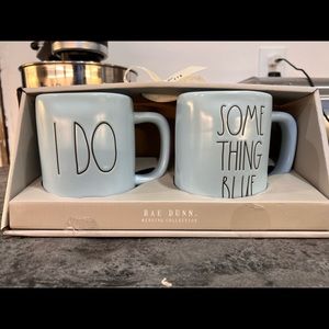 Rae Dunn Blue Something Blue and I Do Wedding collection Mugs!!! Brand new!